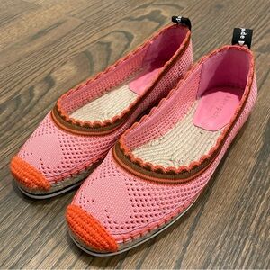 Kate Spade Knottingham Knitted Espadrille Flats Pink 6B
